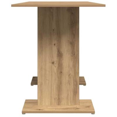 Eettafel 110x60x75 cm bewerkt hout artisanaal eikenkleurig