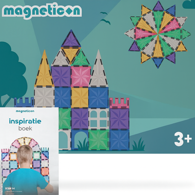 Magneticon Pastel - Magnetisch speelgoed - Magnetische tegels - Montessori speelgoed Magneticon Pastel - Magnetisch speelgoed - Magnetische tegels - Montessori speelgoed