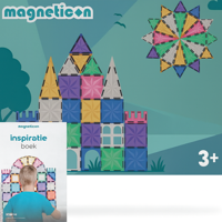 Magneticon Pastel - Magnetisch speelgoed - Magnetische tegels - Montessori speelgoed - thumbnail