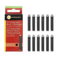 Creativ Company Kalligrafie vullingen, zwart, 12 stuk/ 1 doos - thumbnail