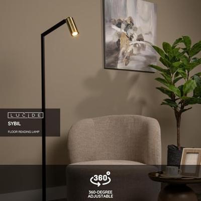 Lucide SYBIL - Leeslamp - 1xGU10 - Zwart