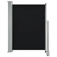 VidaXL Tuinscherm uittrekbaar 100x300 cm zwart - thumbnail