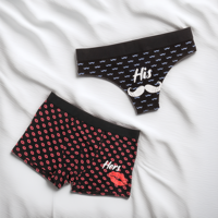 Ondergoed Set His & Hers - 2 Stuks - Katoen - Luxe Cadeauverpakking - thumbnail