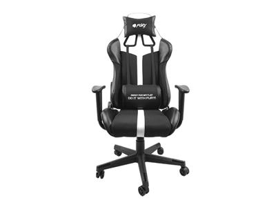 FURY Avenger XL Universele gamestoel Gecapitonneerde zitting Zwart, Wit
