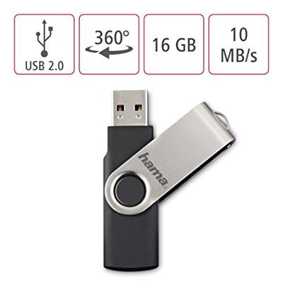 Hama Rotate USB-stick 16 GB Zwart 94175 USB-A 2.0