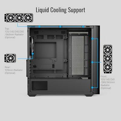 Aerocool D302A Mini zwart