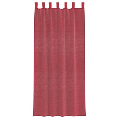 Gordijnen met lussen 2 st 140x245 cm wijnrood