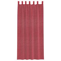 Gordijnen met lussen 2 st 140x245 cm wijnrood - thumbnail