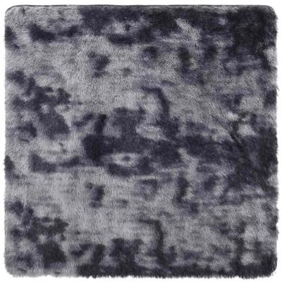 Hoogpolig vloerkleed NAVARRA 200x200 cm polyester donkergrijs Hoogpolig vloerkleed NAVARRA 200x200 cm polyester donkergrijs