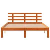 Bed met matras massief grenenhout wasbruin 140x190 cm - thumbnail