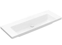 Wastafel Villeroy & Boch Subway 3.0 Met CeramicPlus 0 Kraangaten Zonder Overloop 130x47x16.5 cm Wit Alpin Villeroy & Boch - thumbnail