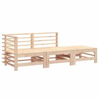 3-delige Loungeset massief grenenhout - thumbnail