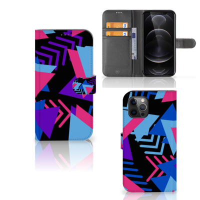 Apple iPhone 12 Pro Max | Book Case | Funky Triangle Apple iPhone 12 Pro Max | Book Case | Funky Triangle
