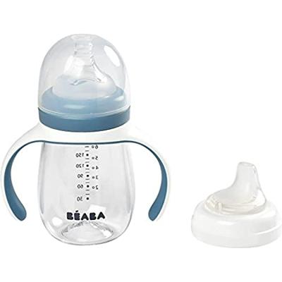 Leerfles 2 in 1 (210 ml) BEABA blauw - thumbnail