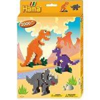 Hama midi strijkkralenset - dino, 2000st. - thumbnail