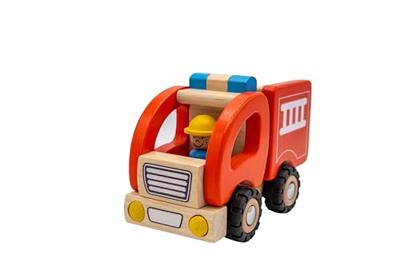 Goki houten brandweerauto