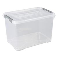 Curver handy+ opbergbox 65 liter transparant - thumbnail