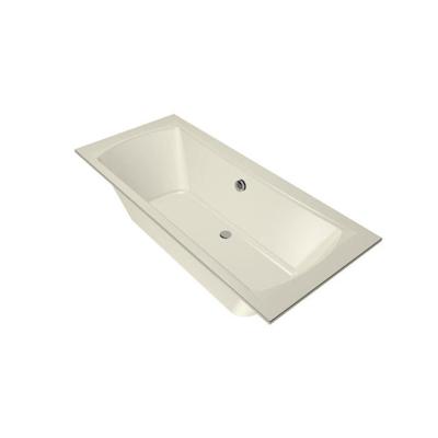 Xenz Robijn Duobad - 180x80x48 - afvoer Midden - acryl - pergamon 6987-02