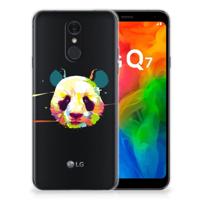 LG Q7 Telefoonhoesje met Naam Panda Color - thumbnail