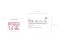 Folieballon Set &apos;Bride To Be&apos; Roze (340x35 cm) - thumbnail