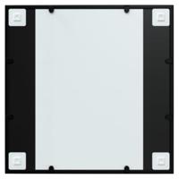 VidaXL Wandspiegel 60x60 cm metaal zwart - thumbnail