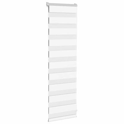 VidaXL Zebra rolgordijn 45x100 cm stofbreedte 40,9 cm polyester wit