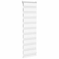 VidaXL Zebra rolgordijn 45x100 cm stofbreedte 40,9 cm polyester wit - thumbnail