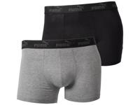 Puma Set van 2 heren boxers (Zwart/antraciet, L) - thumbnail