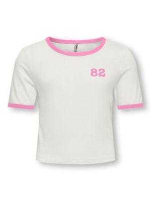 Kids ONLY zomer t-shirt S/S meisjes - off wit - Kognina