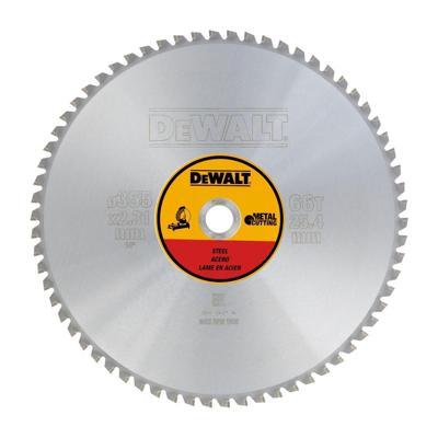 DeWALT Cirkelzaagblad voor Staal | Ø 355mm Asgat 25,4mm 66T - DT1926-QZ DeWALT Cirkelzaagblad voor Staal | Ø 355mm Asgat 25,4mm 66T - DT1926-QZ