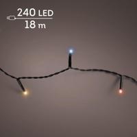 LED basic lights buiten 1800 cm 240 lampjes zwart/multi Lumineo - Lumineo - thumbnail