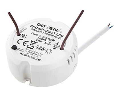Govena Lighting PRO-DP-100-LT-LED Universele dimmer Geschikt voor lampen: LED-lamp, Halogeenlamp, Gloeilamp, Spaarlamp, TL-buis