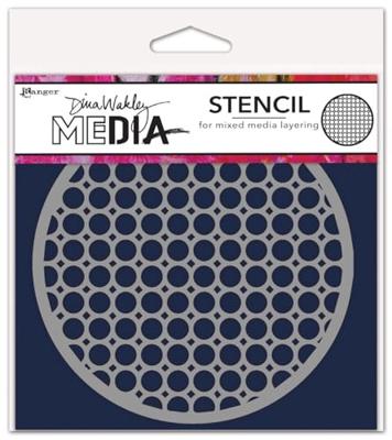 Ranger Ink Ranger • dina wakley media stencil coasters 2