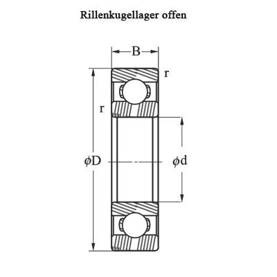 SKF Kogellager ball bearings 6203 17x40x12
