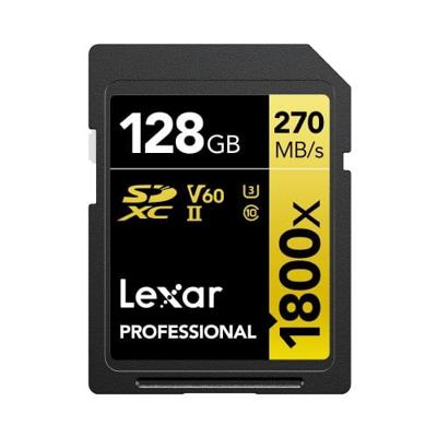 Lexar Professional SDXC 128GB BL 1800X UHS-II V60 Gold