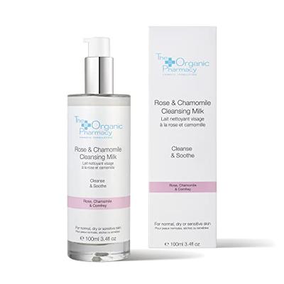 The Organic Pharmacy Rose & Chamomile Cleansing Milk 100ml Make-up verwijderaar en reiniger - thumbnail