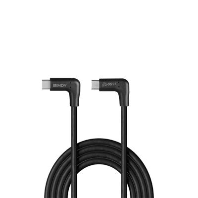 Lindy 32023 USB 3.2 Gen 2 10Gbps 60W USB Type-C (haaks) - USB Type-C (haaks) 1m Lindy 32023 USB 3.2 Gen 2 10Gbps 60W USB Type-C (haaks) - USB Type-C (haaks) 1m