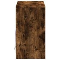 Dressoir met LED 72x34x61 cm bewerkt hout gerookt eikenkleurig - thumbnail
