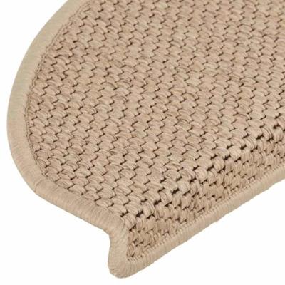 Trapmatten zelfklevend 15 st sisal-look 65x21x4 cm zandkleurig - thumbnail
