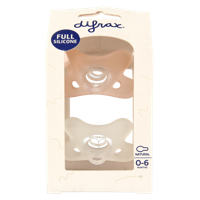 Siliconen fopspeen natural assorti 0-6 maanden 2 Stuks - thumbnail