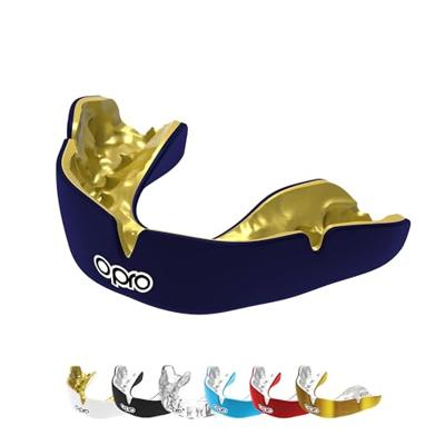 Opro 790000 Instant Custom Dentist Fit Mouthguard - Navy-Gold - JR Opro 790000 Instant Custom Dentist Fit Mouthguard - Navy-Gold - JR