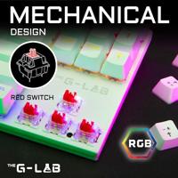 Combo Gaming Mechanisch Toetsenbord TKL + Muis - THE G-LAB - COMBO MERCURY W - Wit - thumbnail