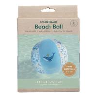 Little Dutch ocean dreams strandbal blauw, 35cm - thumbnail
