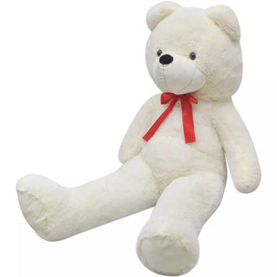 Teddybeer 170 cm pluche wit Teddybeer 170 cm pluche wit