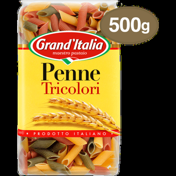Grand&apos;Italia Penne Tricolore 500g bij Jumbo