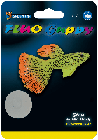 Superfish Fluo Guppy Aquarium - Fluorescerende Ornamenten & Blauwe LED-licht, Energiezuinig - thumbnail