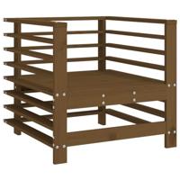 Tuinstoelen 2 st massief grenenhout honingbruin - thumbnail