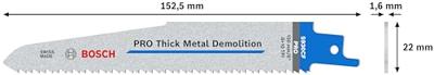 Bosch Accessories 2608657527 Reciprozaagblad S 930 CF, Endurance for Heavy Metal, verpakking van 5 stuks 5 stuk(s) - thumbnail