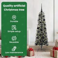 VidaXL Kunstkerstboom met 150 led groen 120 cm pvc en plastic en staal - thumbnail