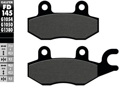 GALFER remblokken "fd145" brake pad fd145 g1050 organic